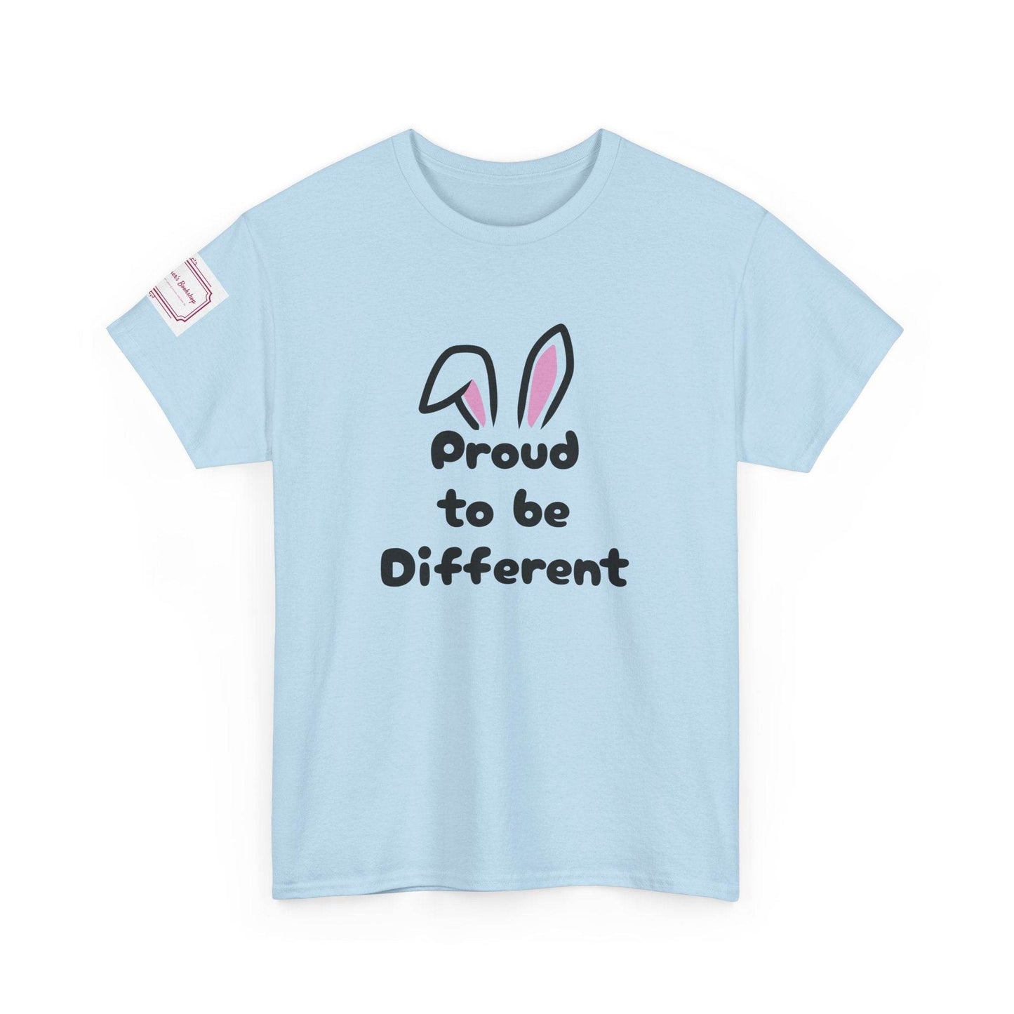 Proud to be Different Unisex Heavy Cotton Tee - Fun & Inclusive Graphic T-Shirt - The Dreamer's Bookshop.