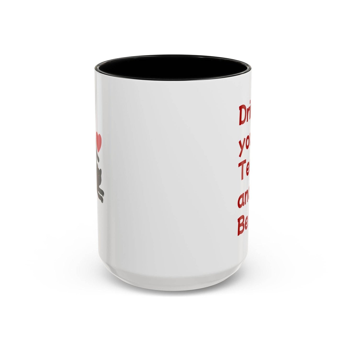 Cute Cat Love Tea Mug - 11 & 15oz Drink and be Nice - The Dreamer's Bookshop.