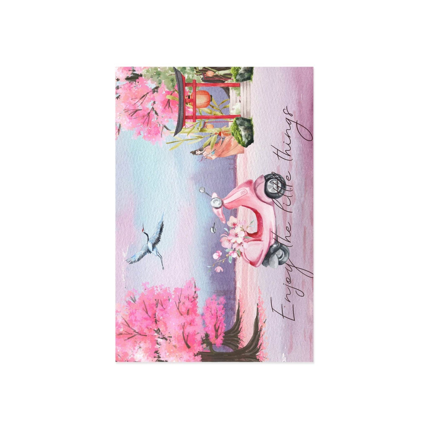 The Dreamer's Bookshop "Japanese Zen" Enjoy the Little Things Card - The Dreamer's Bookshop.