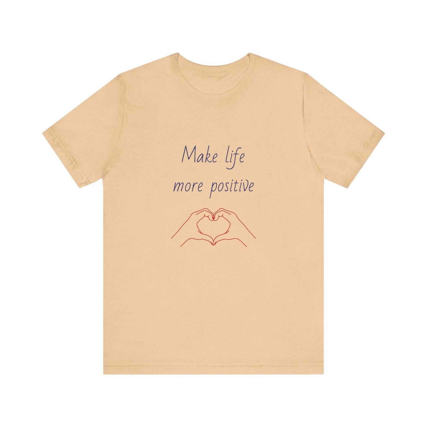 Positive Vibes Unisex Short Sleeve Tee - Make Life More Positive - The Dreamer's Bookshop.