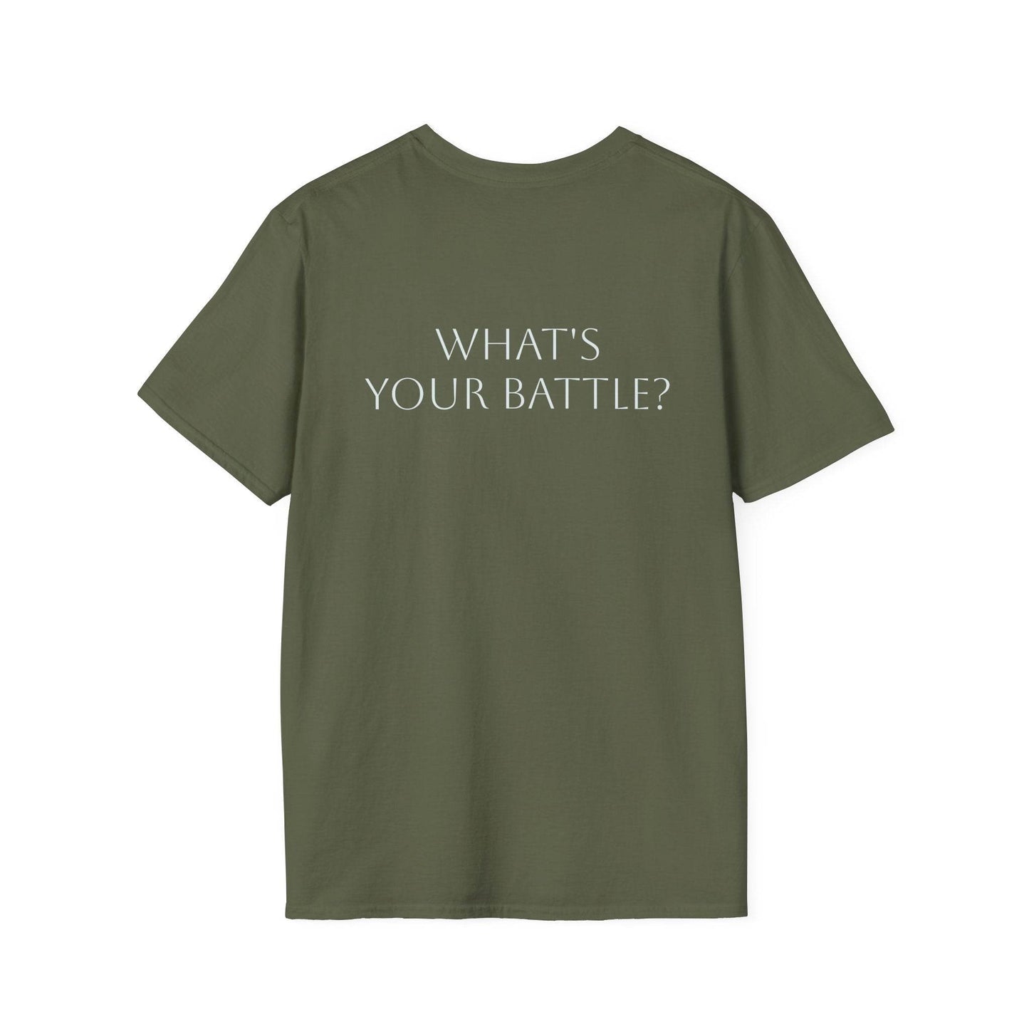 Anxiety Warrior Unisex Softstyle T-Shirt - What's Your Battle? - The Dreamer's Bookshop.
