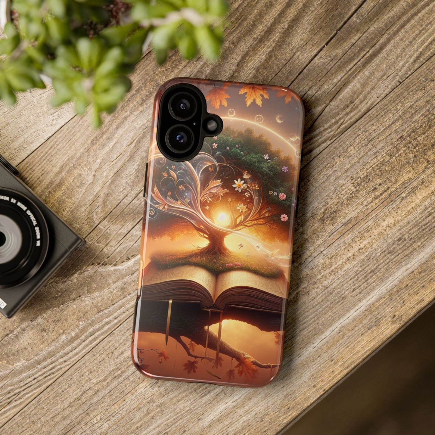 Nature-Inspired iPhone & Samsung Phone Case with Tree of Life Design - The Dreamer's Bookshop.