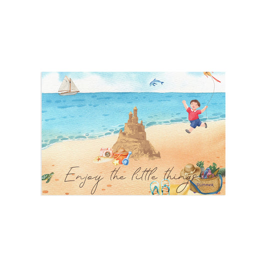 The Dreamer's Bookshop "Summer Holiday" Enjoy the Little Things Card - The Dreamer's Bookshop.
