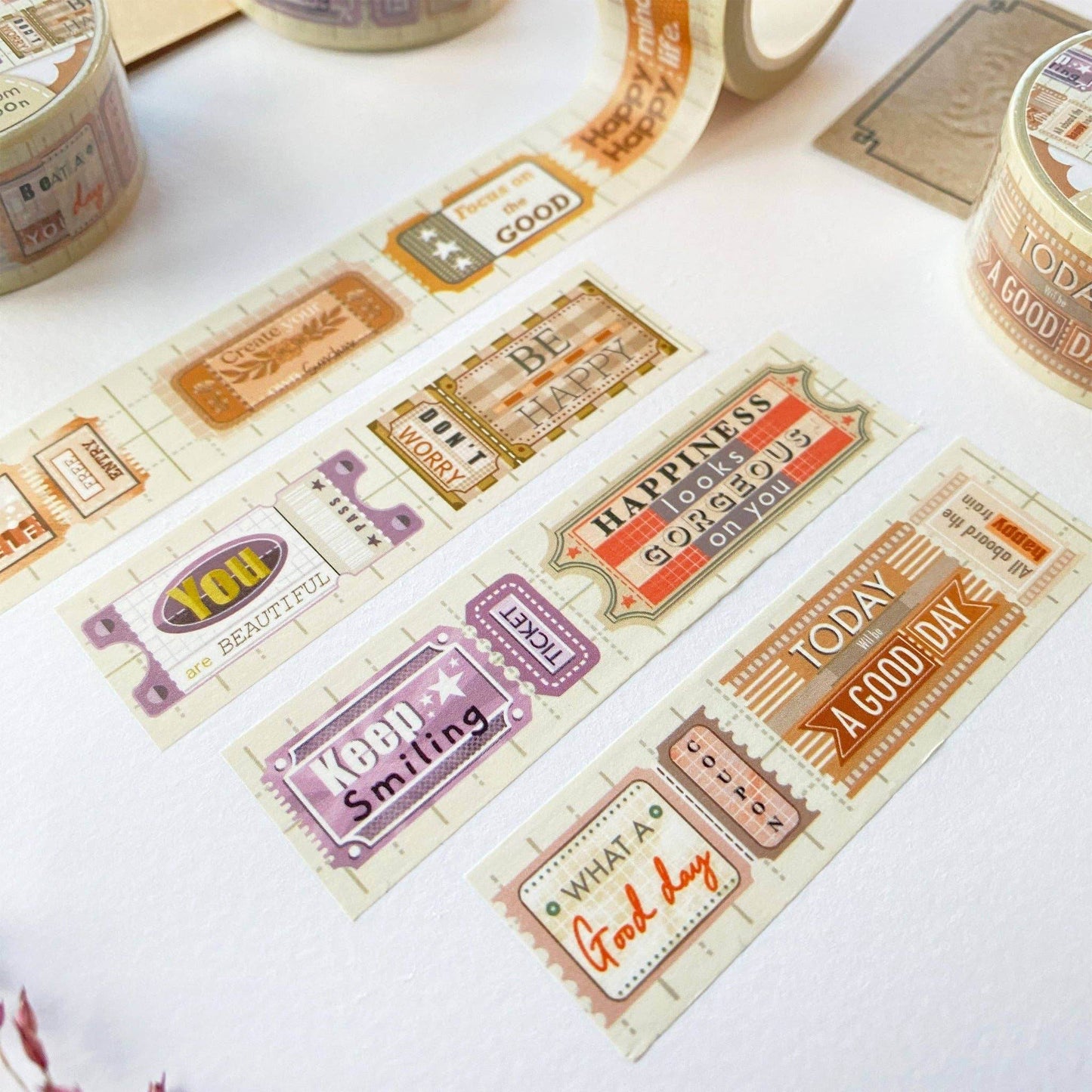 LETTOOn - Washi Tape - Positive Vibes - The Dreamer's Bookshop.