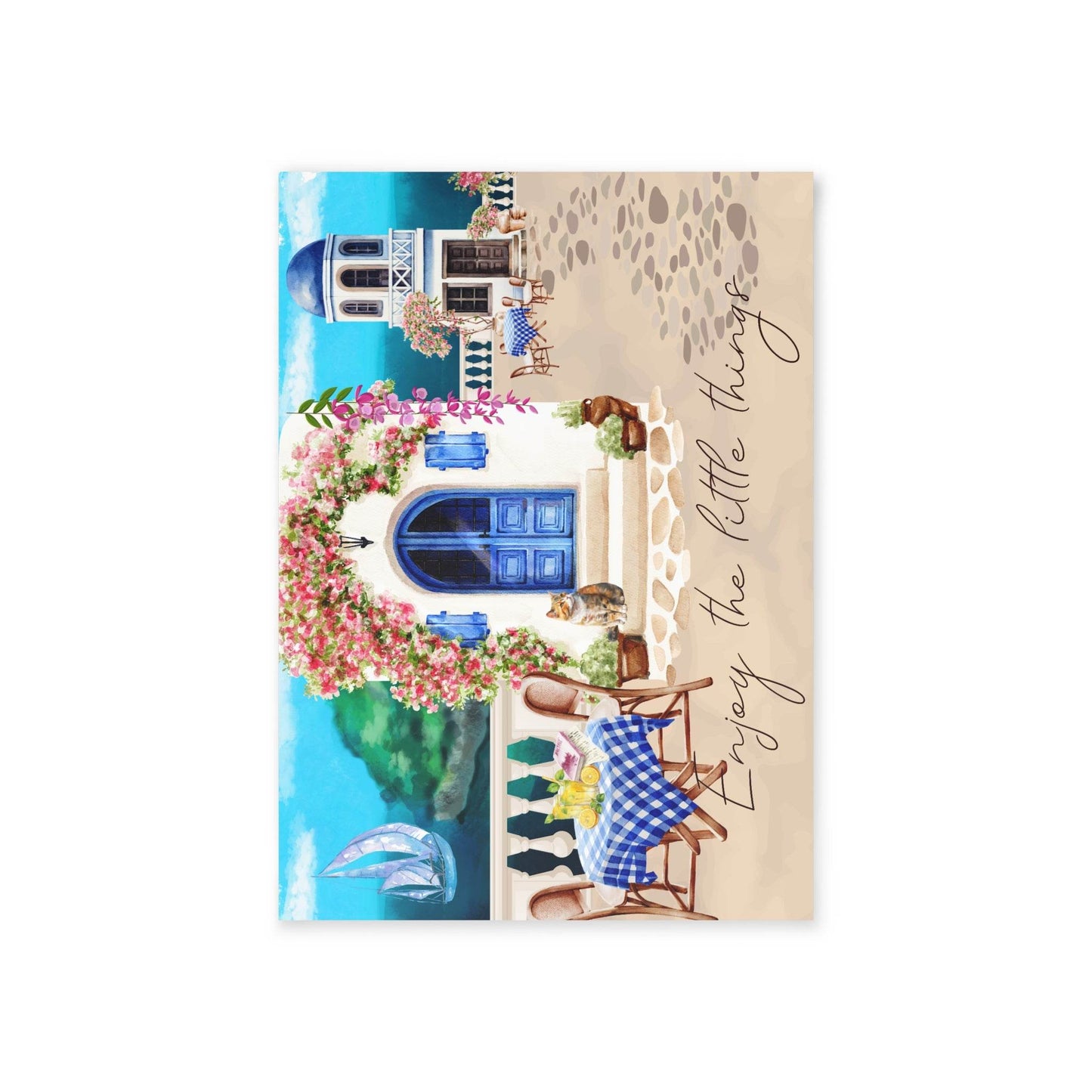 The Dreamer's Bookshop "Greek Lunch" Enjoy the Little Things Card - The Dreamer's Bookshop.