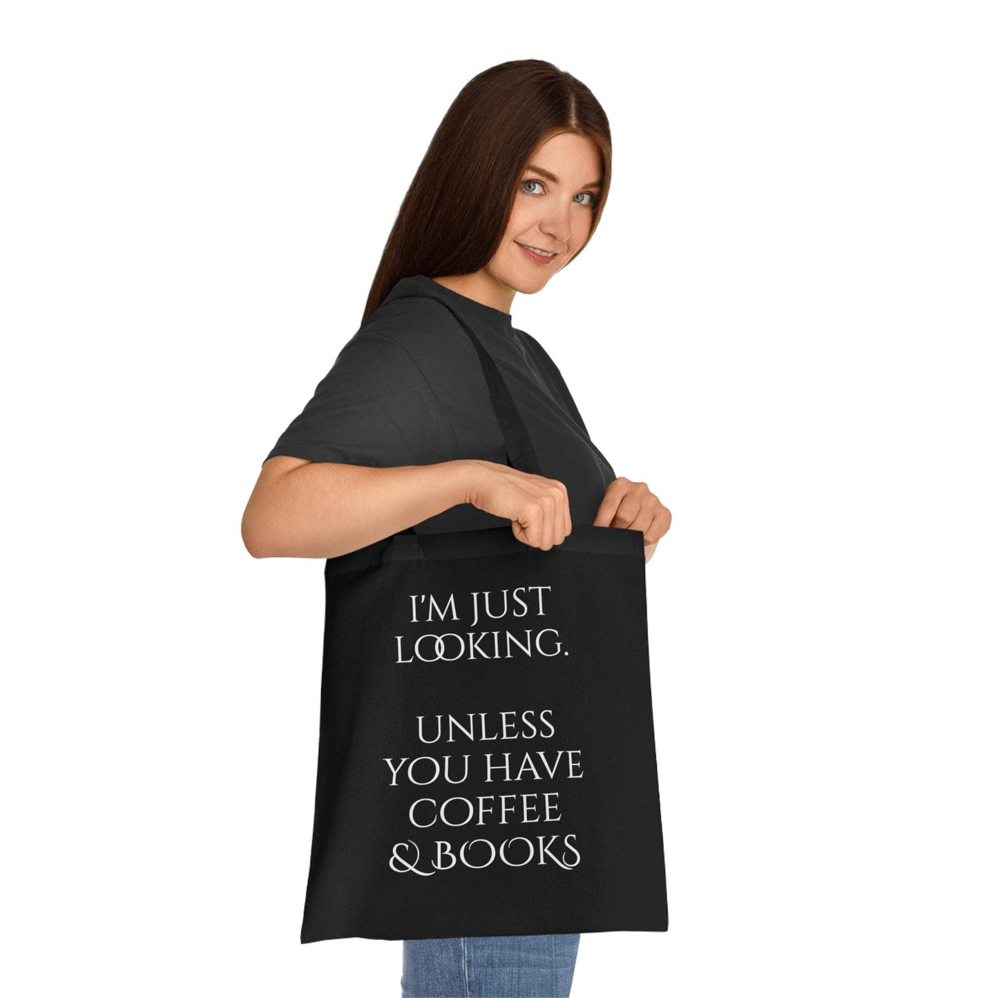 Coffee & Books Cotton Tote - Perfect for Book Lovers - The Dreamer's Bookshop.