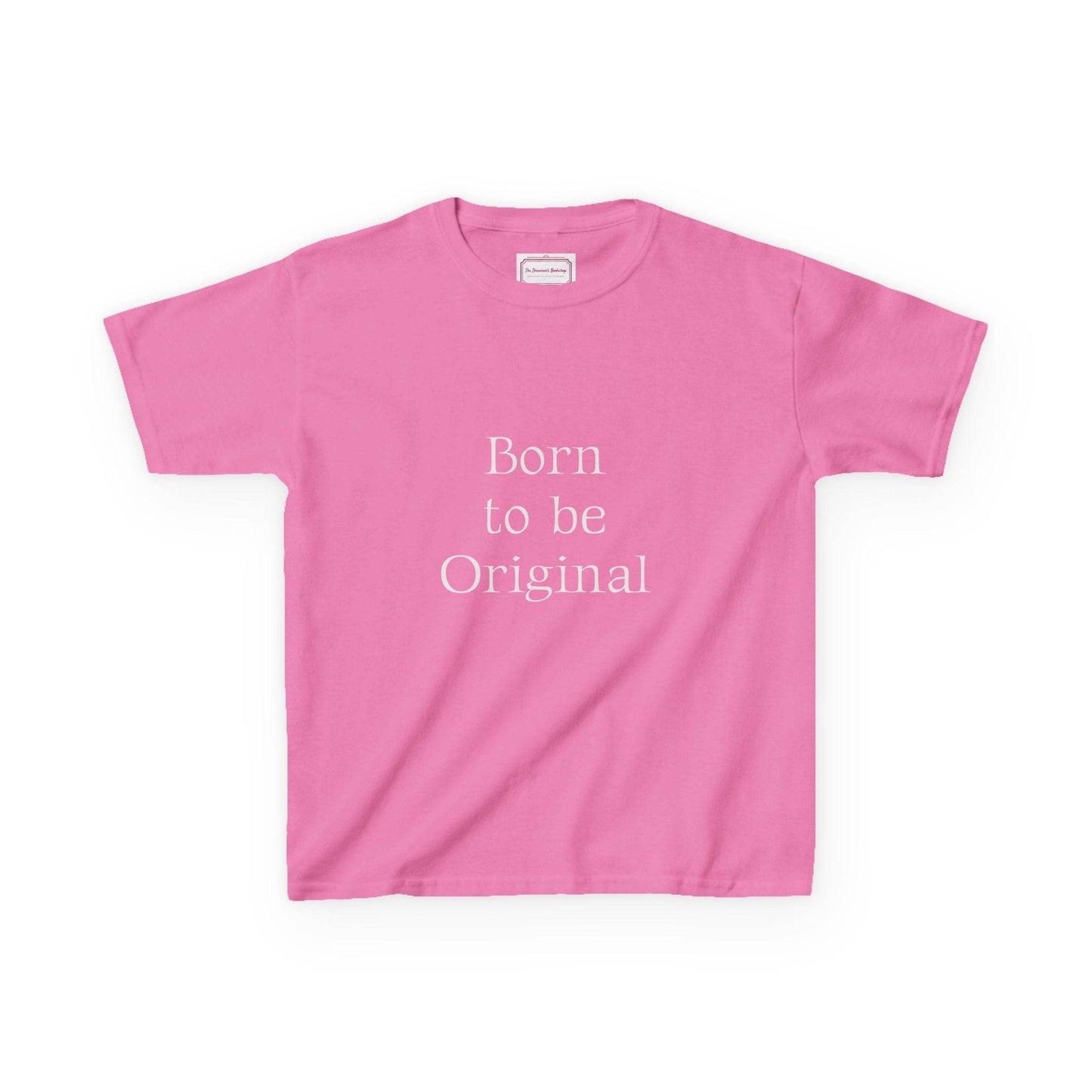 EU - Kids 'Born to be Original' Cotton Tee - Support Young Creators - The Dreamer's Bookshop.