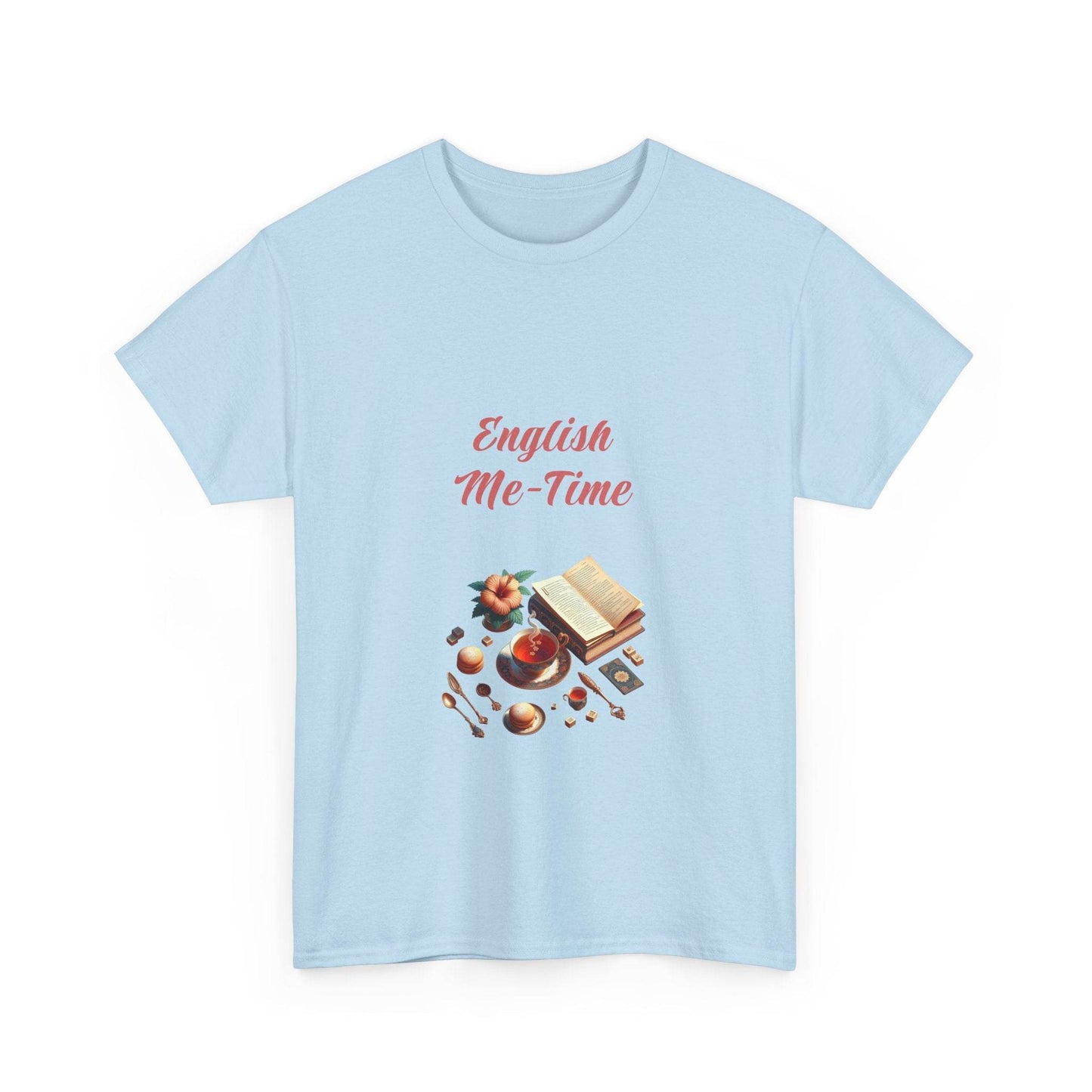 English Me-Time - Unisex Heavy Cotton Tee for Book Lovers - The Dreamer's Bookshop.