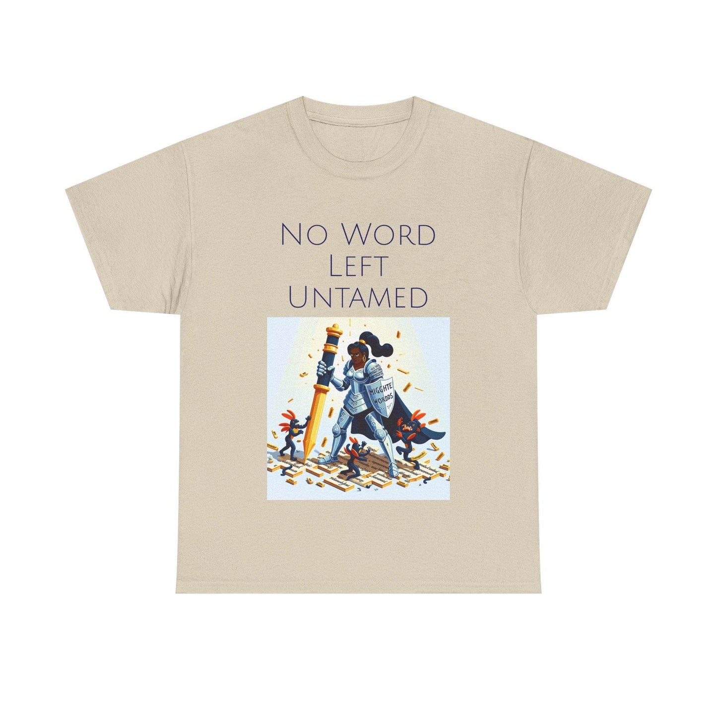 No Word Unisex Heavy Cotton Tee - Creative Writer's Apparel - The Dreamer's Bookshop.