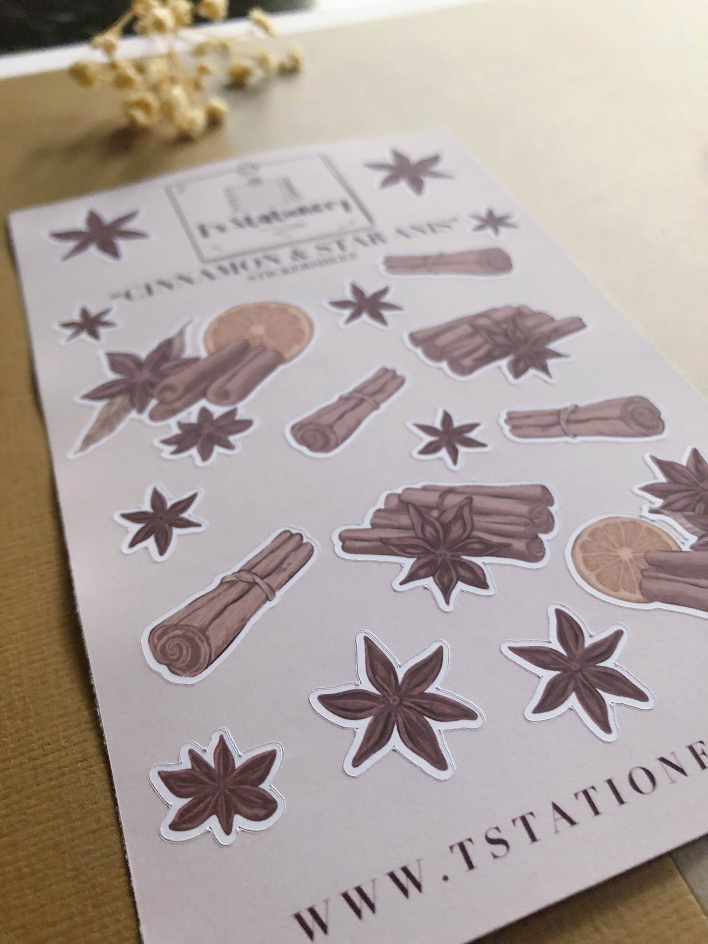 T's Stationery - „Kaneel en steranijs” - The Dreamer's Bookshop.