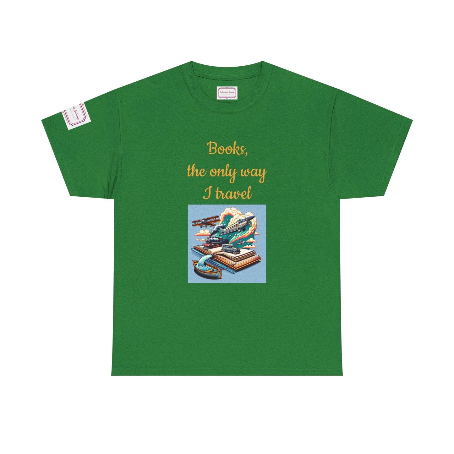Travel - Unisex Heavy Cotton Tee - Perfect for Book Lovers - The Dreamer's Bookshop.