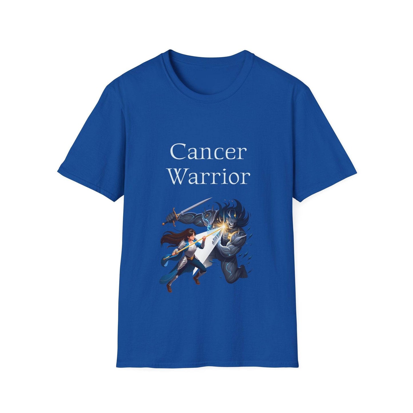 Cancer Warrior Unisex Softstyle T-Shirt - Empower Your Battle - The Dreamer's Bookshop.