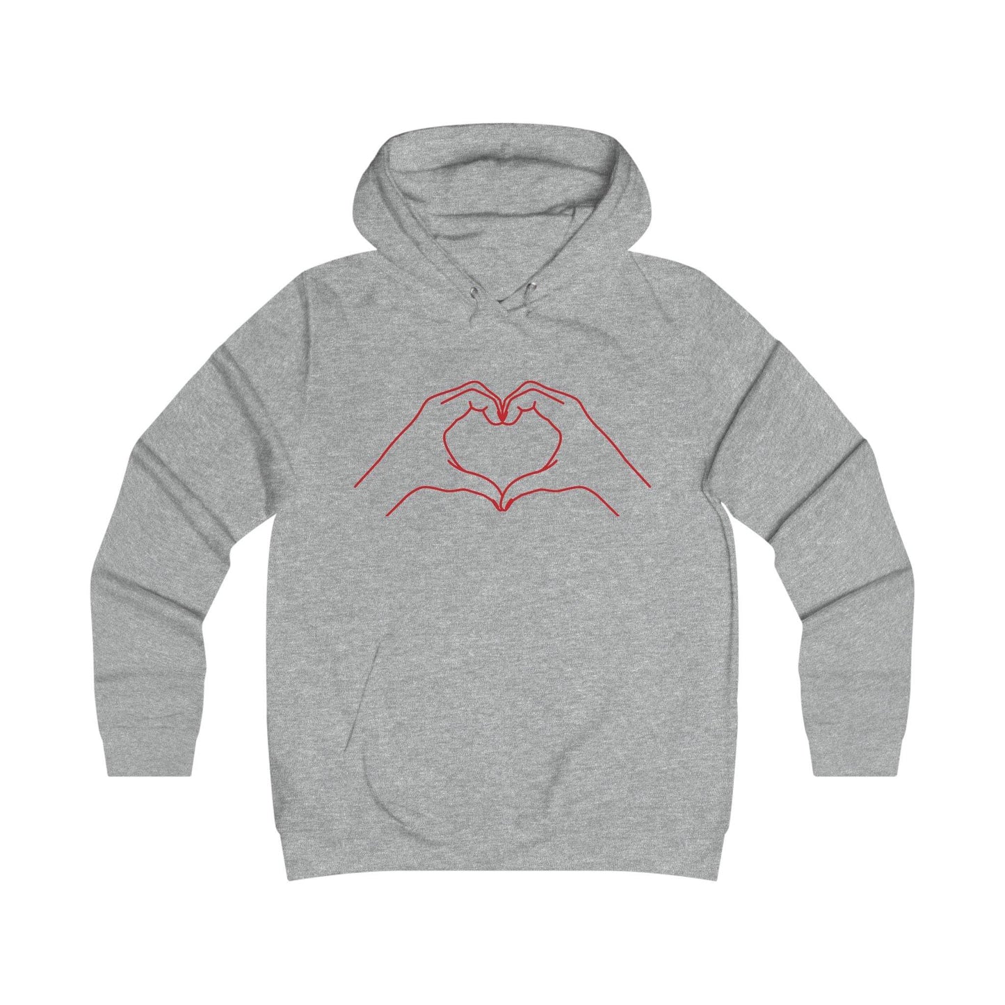 Girlie Heart & Dreams College Hoodie - Cozy Style for women - The Dreamer's Bookshop.