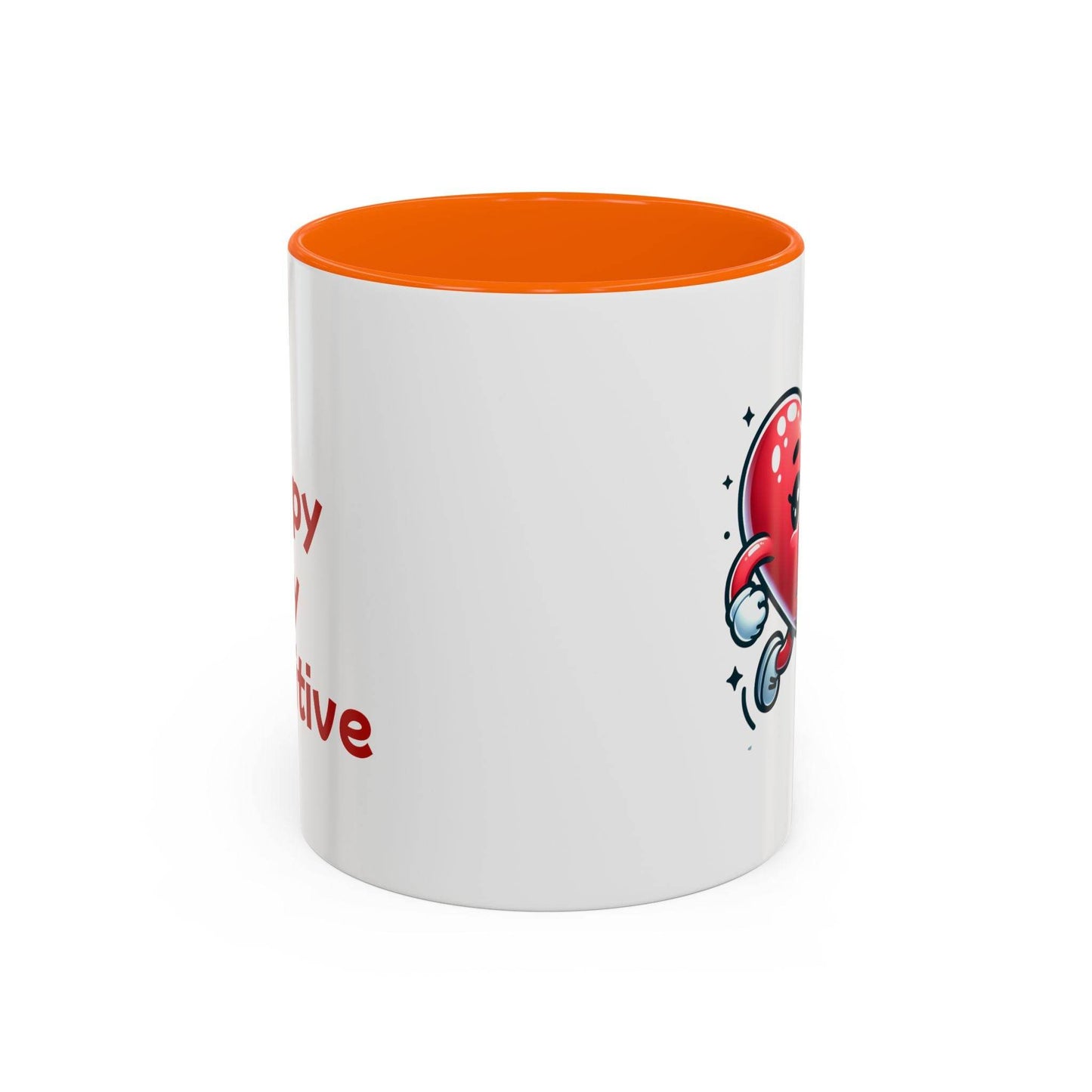 Cute Heart Character Coffee Mug - 11 & 15oz - The Dreamer's Bookshop.