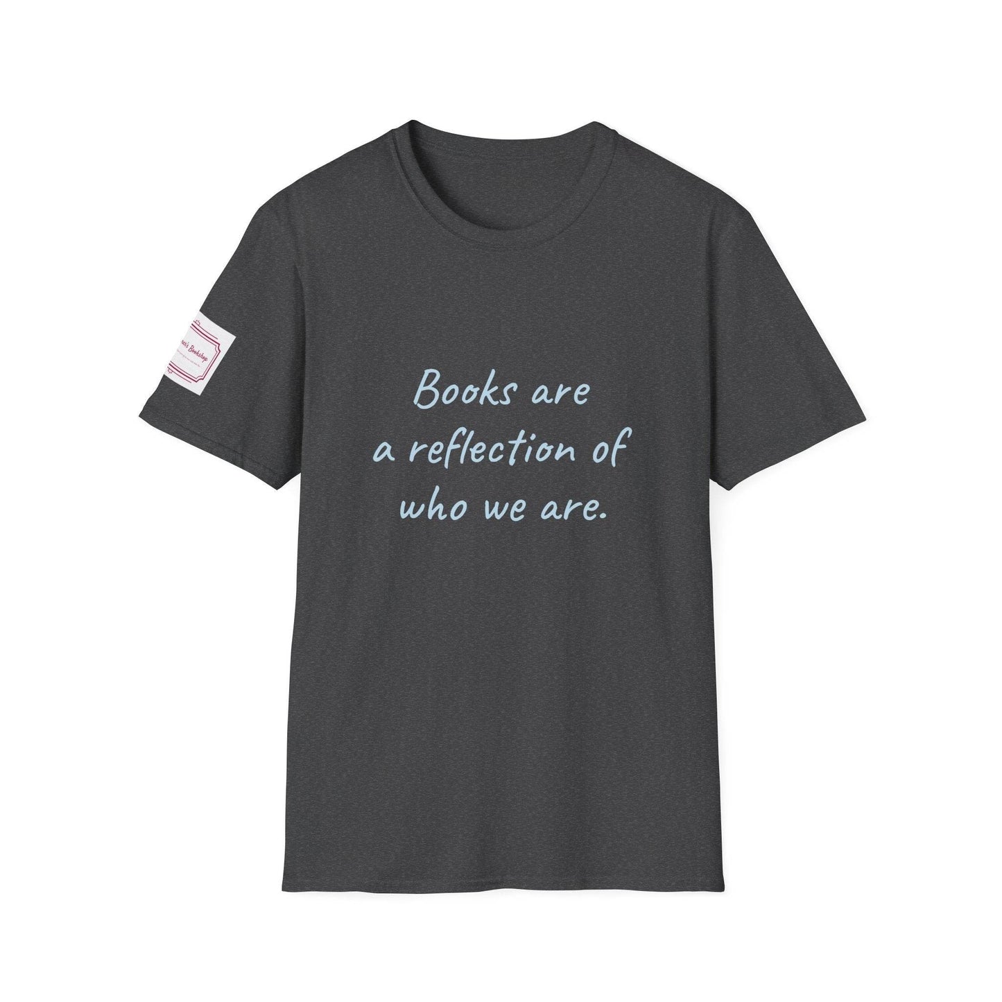 Books Are a Reflection Unisex Softstyle T-Shirt – Perfect for Book Lovers & Readers - The Dreamer's Bookshop.