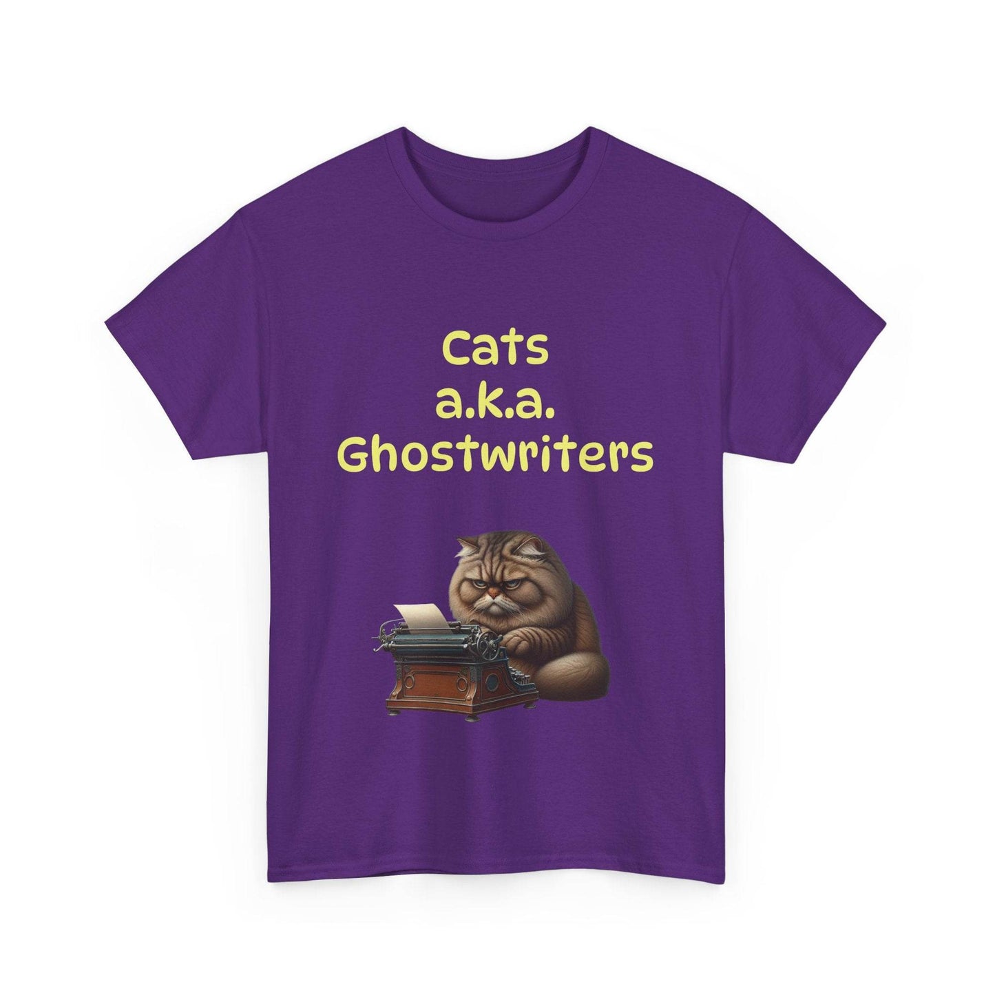 Cats Ghostwriters - A Unisex Heavy Cotton Tee - Perfect for Book Lovers - The Dreamer's Bookshop.