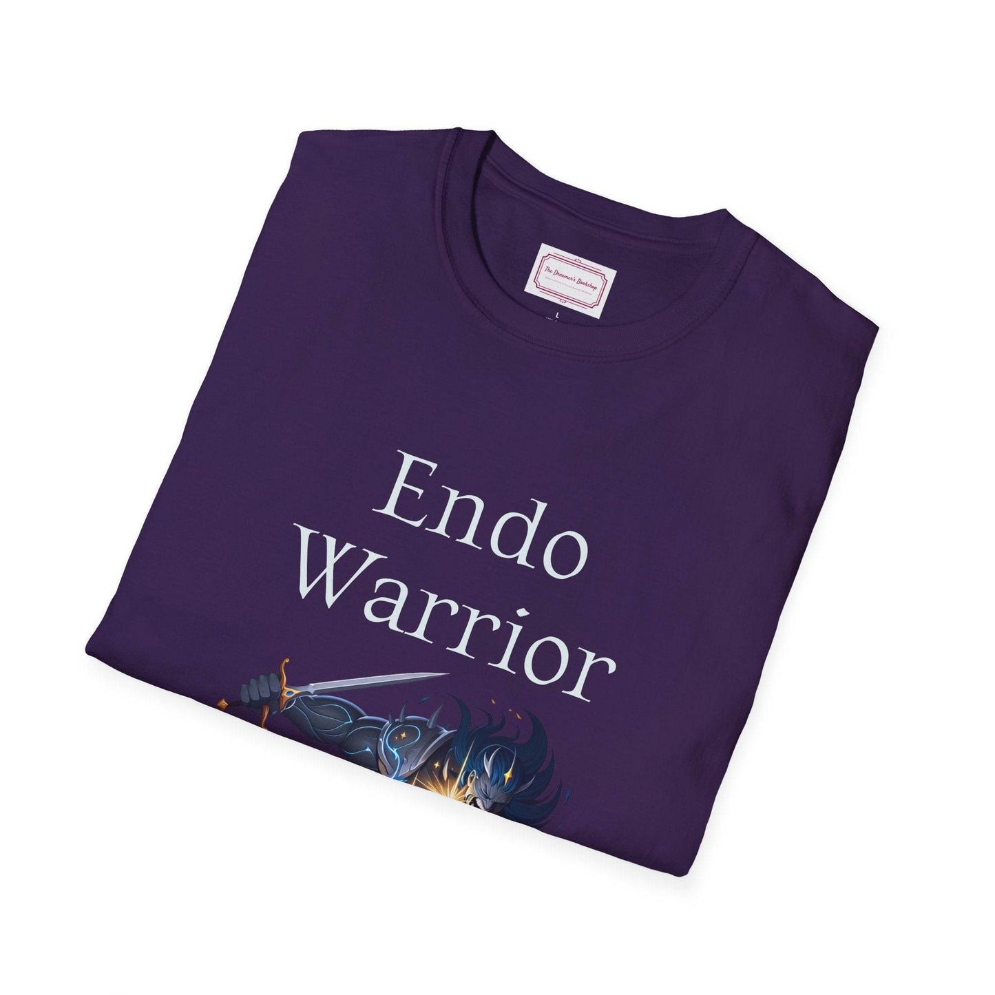 Endometriosis Warrior Unisex Softstyle T-Shirt - Embrace Your Battles - The Dreamer's Bookshop.