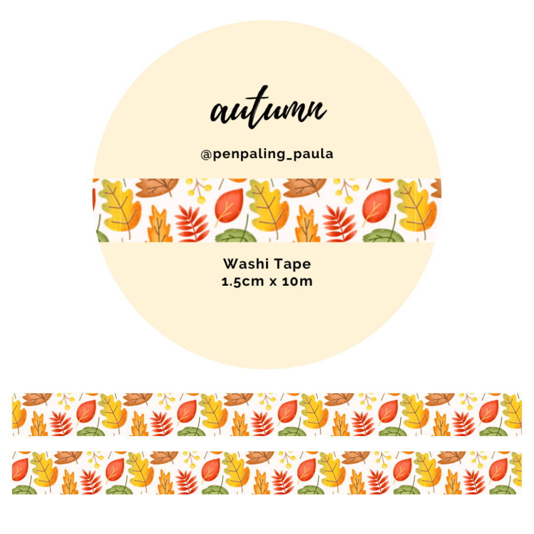 Herfst - Washi Tape - The Dreamer's Bookshop.