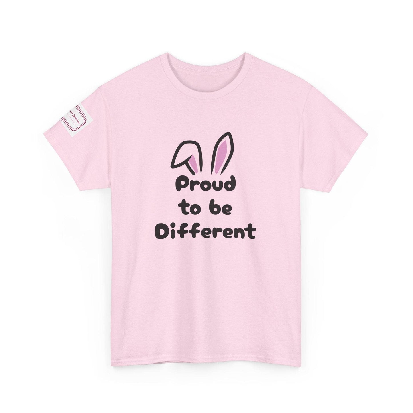 Proud to be Different Unisex Heavy Cotton Tee - Fun & Inclusive Graphic T-Shirt - The Dreamer's Bookshop.