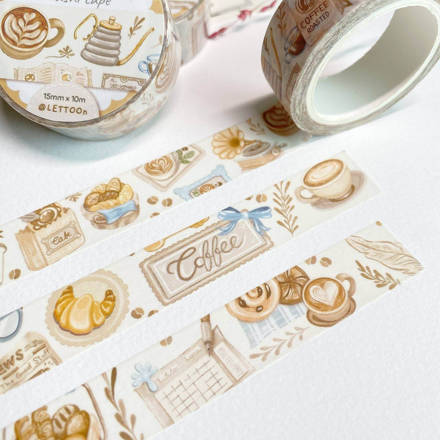 LETTOOn - Washi Tape - Gezellig café - The Dreamer's Bookshop.