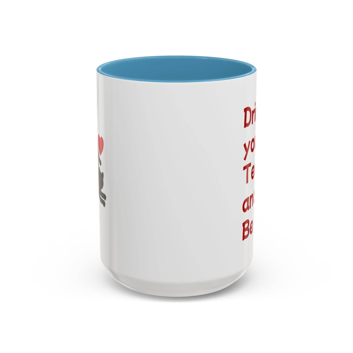 Cute Cat Love Tea Mug - 11 & 15oz Drink and be Nice - The Dreamer's Bookshop.