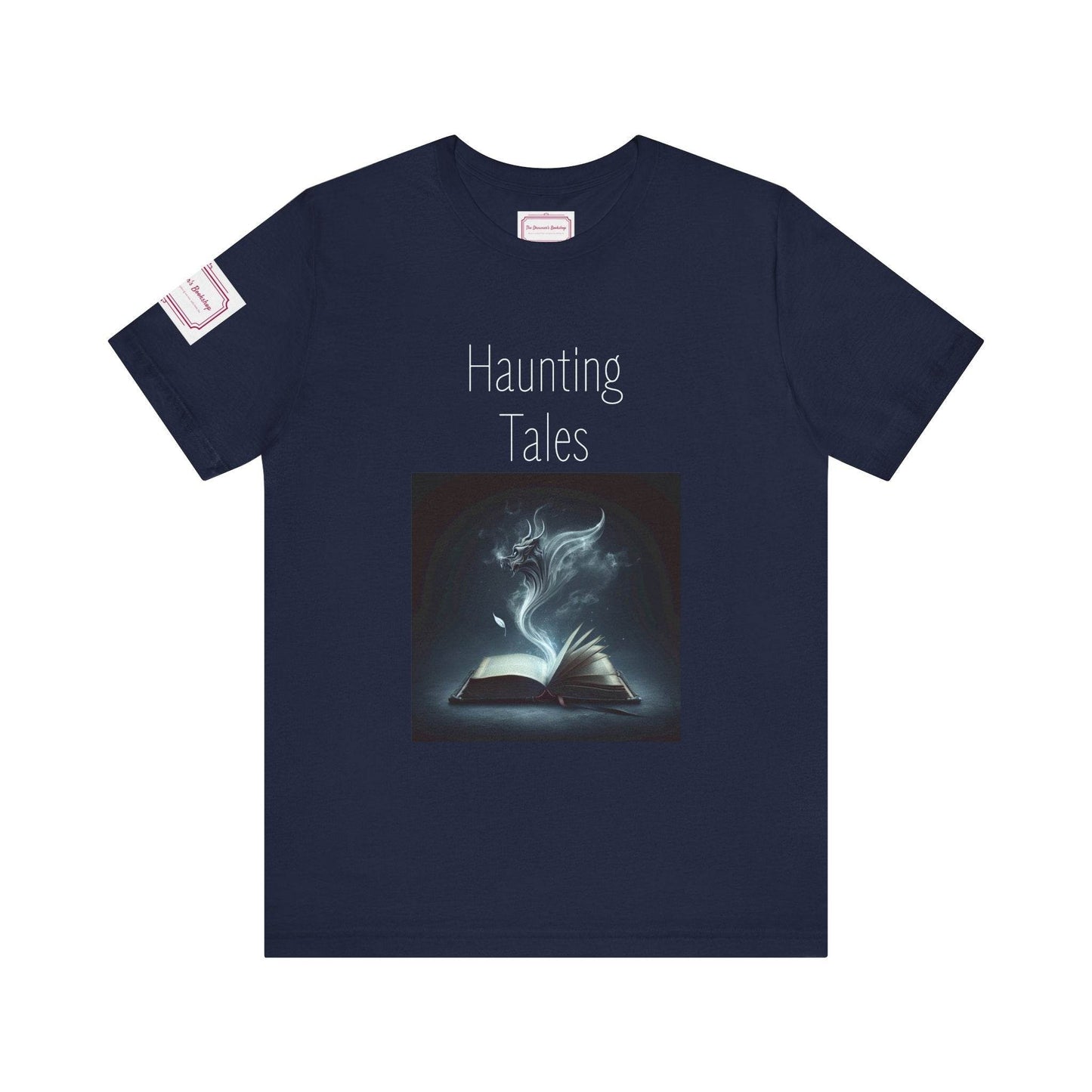 Haunting Tales Tee - Fun Short Sleeve Shirt for Writers & Book Lovers - The Dreamer's Bookshop.