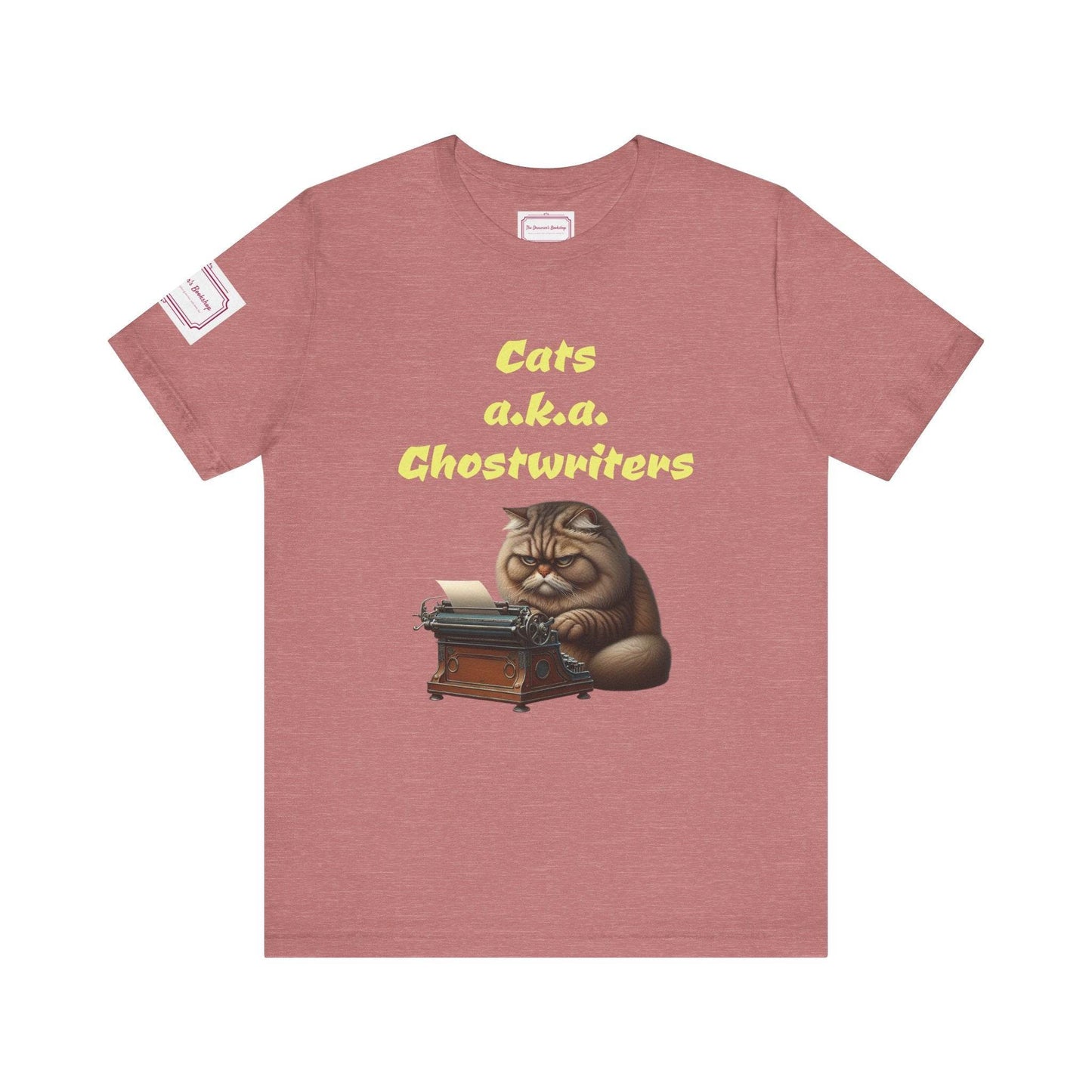 Cats Ghostwriters Tee - Fun Short Sleeve Shirt for Writers & Book Lovers - The Dreamer's Bookshop.