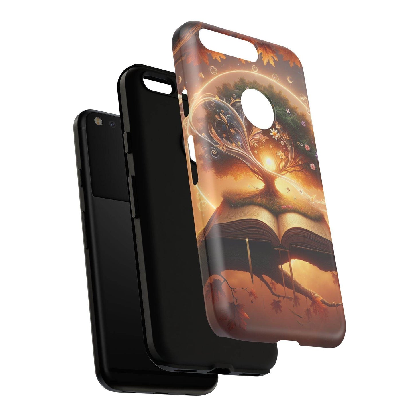 Google & Samsung - Artistic Phone Case with BookishTree Design - Tough Cases - The Dreamer's Bookshop.