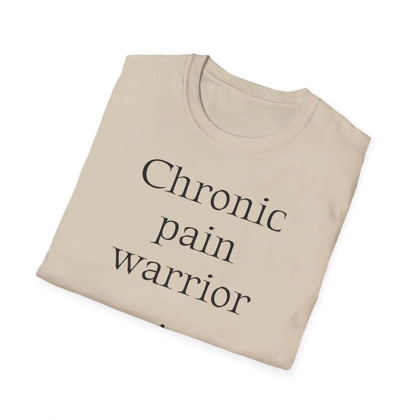 Chronic Pain Warrior Unisex Softstyle T-Shirt - Empowering Graphic Tee for Mental Health Awareness