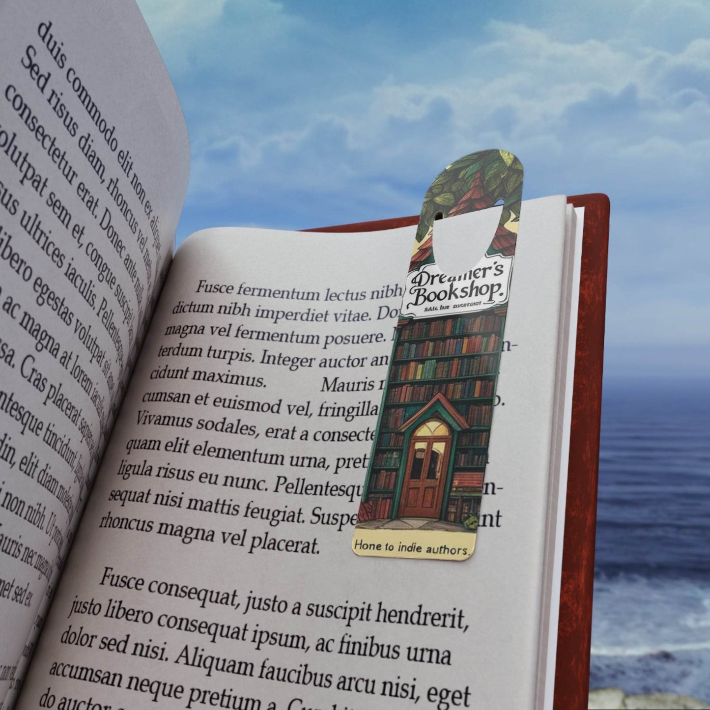 The Dreamer's Bookshop Metal Bookmark - Perfect Gift for Book Lovers - The Dreamer's Bookshop.