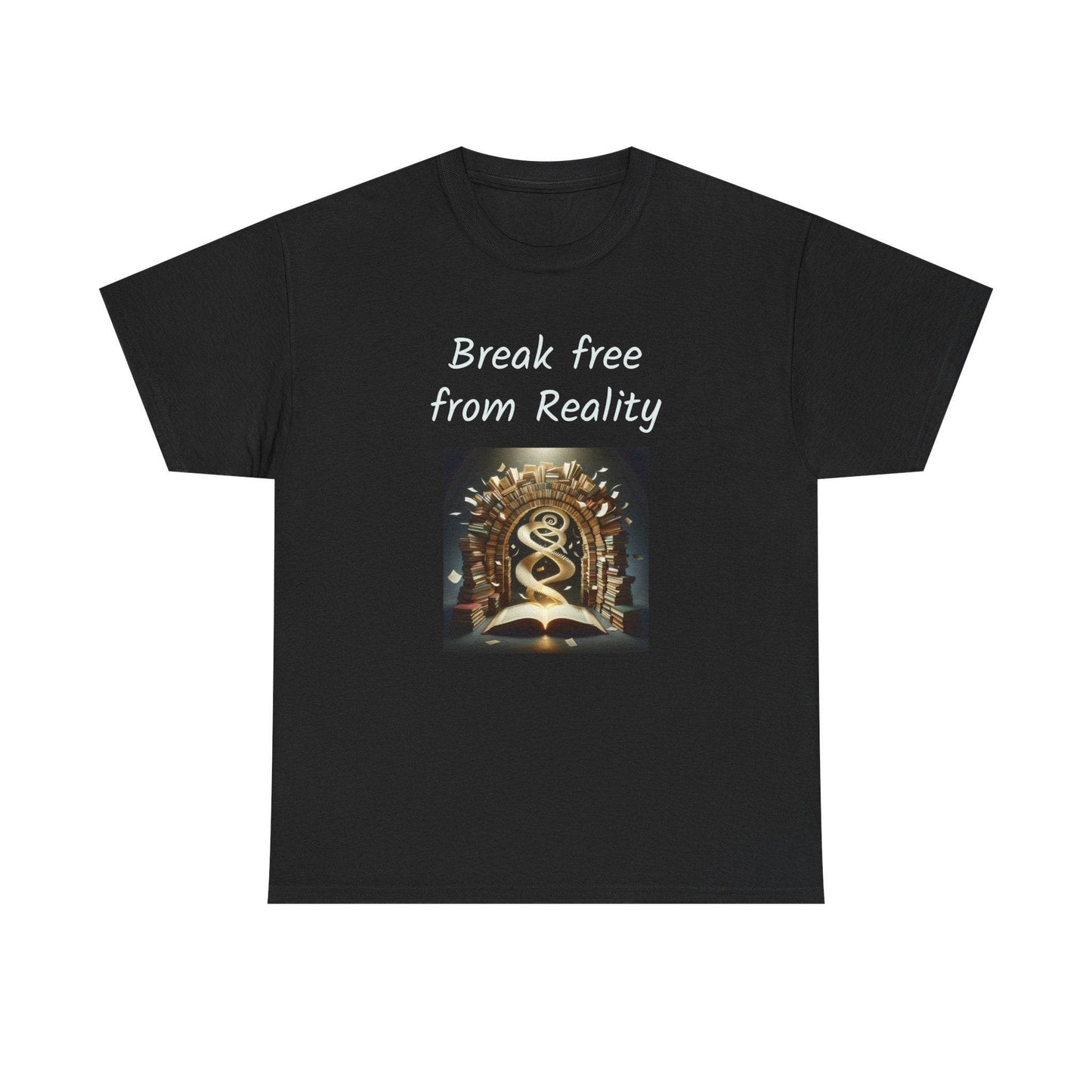 Break Free - Graphic Tee - Unisex Heavy Cotton T-Shirt - Book Lovers - The Dreamer's Bookshop.