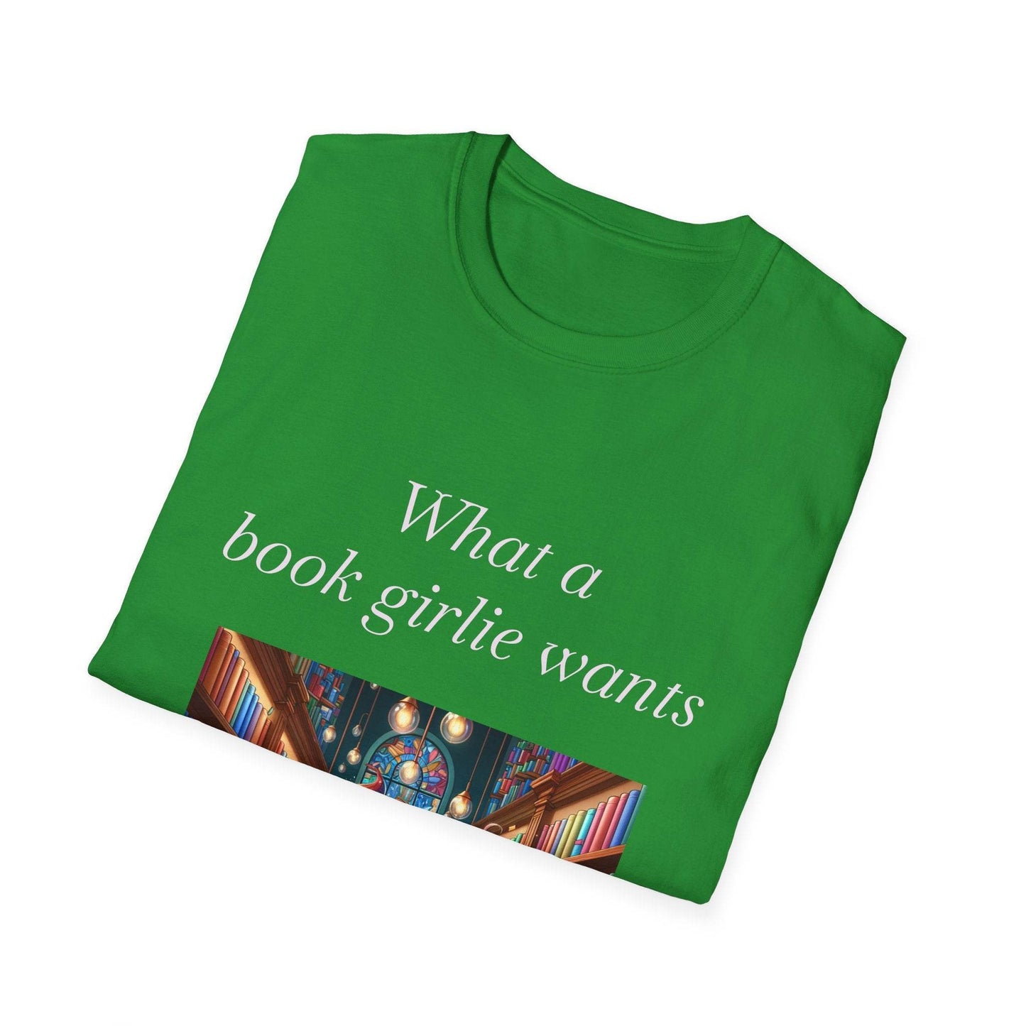 Book Girlie Unisex Softstyle T-Shirt - Perfect for Readers and Book Lovers - The Dreamer's Bookshop.