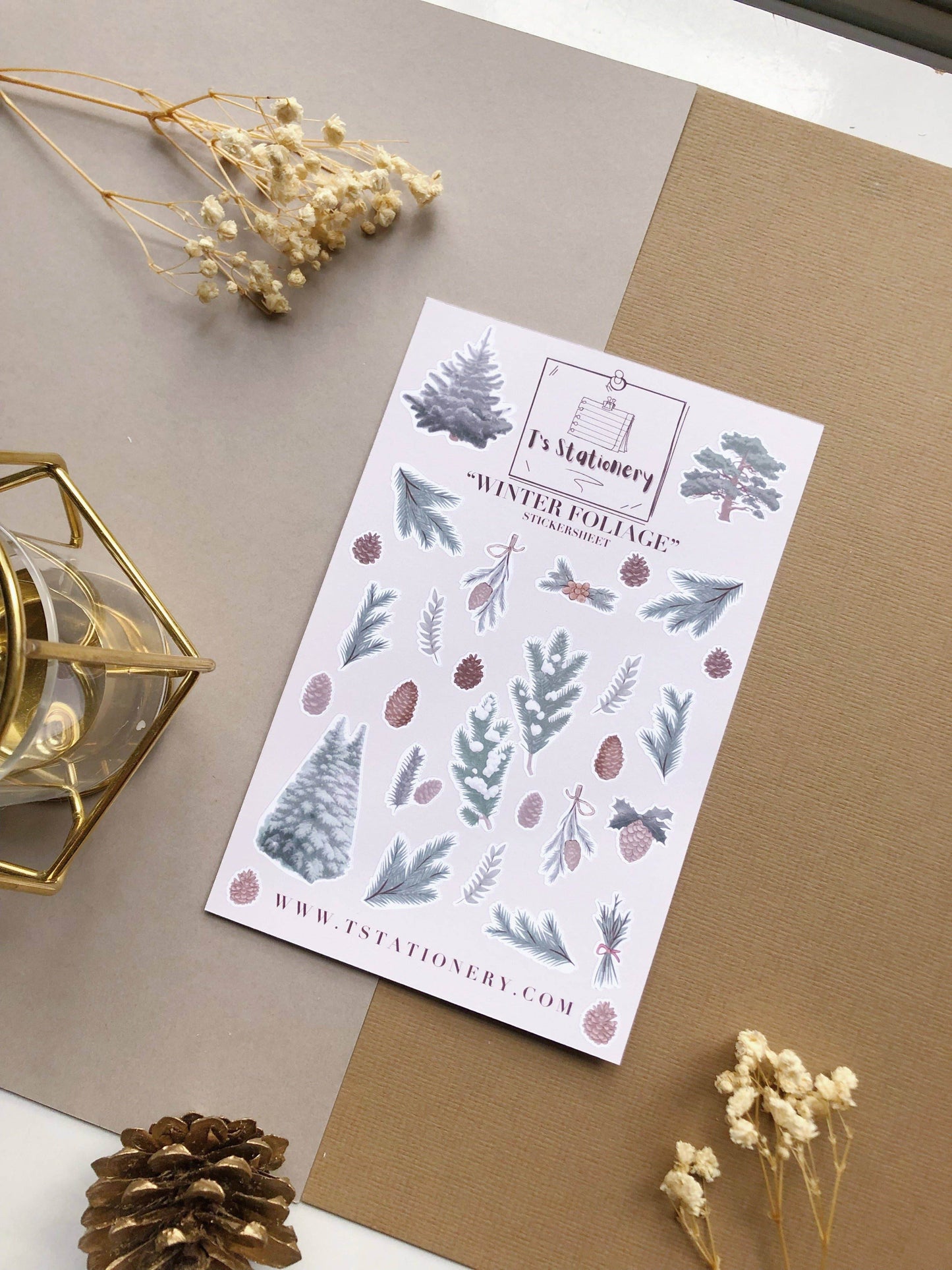 T's Stationery - „Winterblad” - The Dreamer's Bookshop.