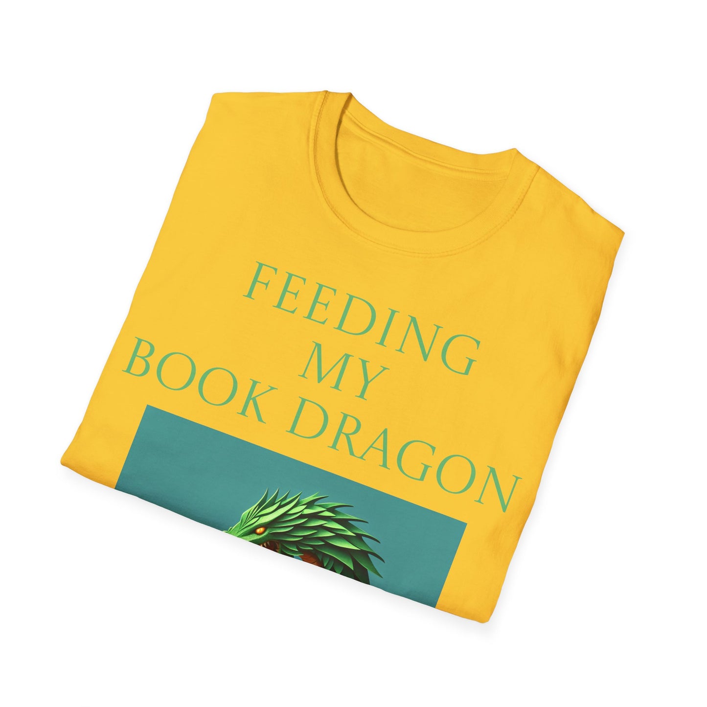 Unisex -Inspired T-Shirt - "Book Dragon" - Perfect for Book Lovers - The Dreamer's Bookshop.