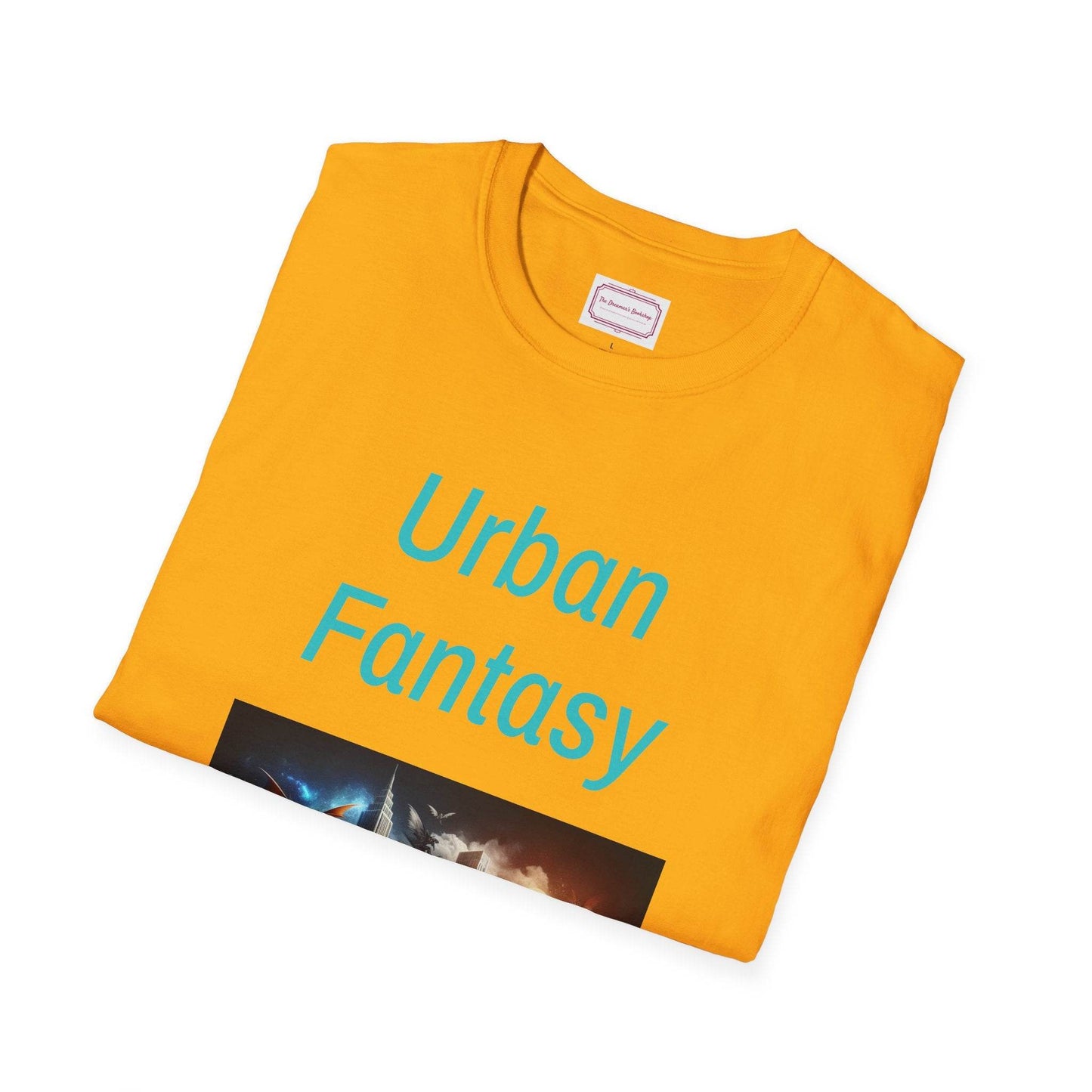 Urban Fantasy Unisex Softstyle T-Shirt - Creative Graphic Tee for Readers and Dreamers - The Dreamer's Bookshop.