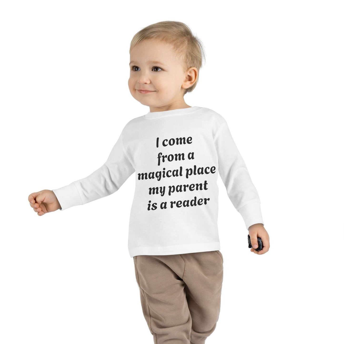 US (Ww) - Toddler Long Sleeve Tee - Magical Place Reader Quote - The Dreamer's Bookshop.