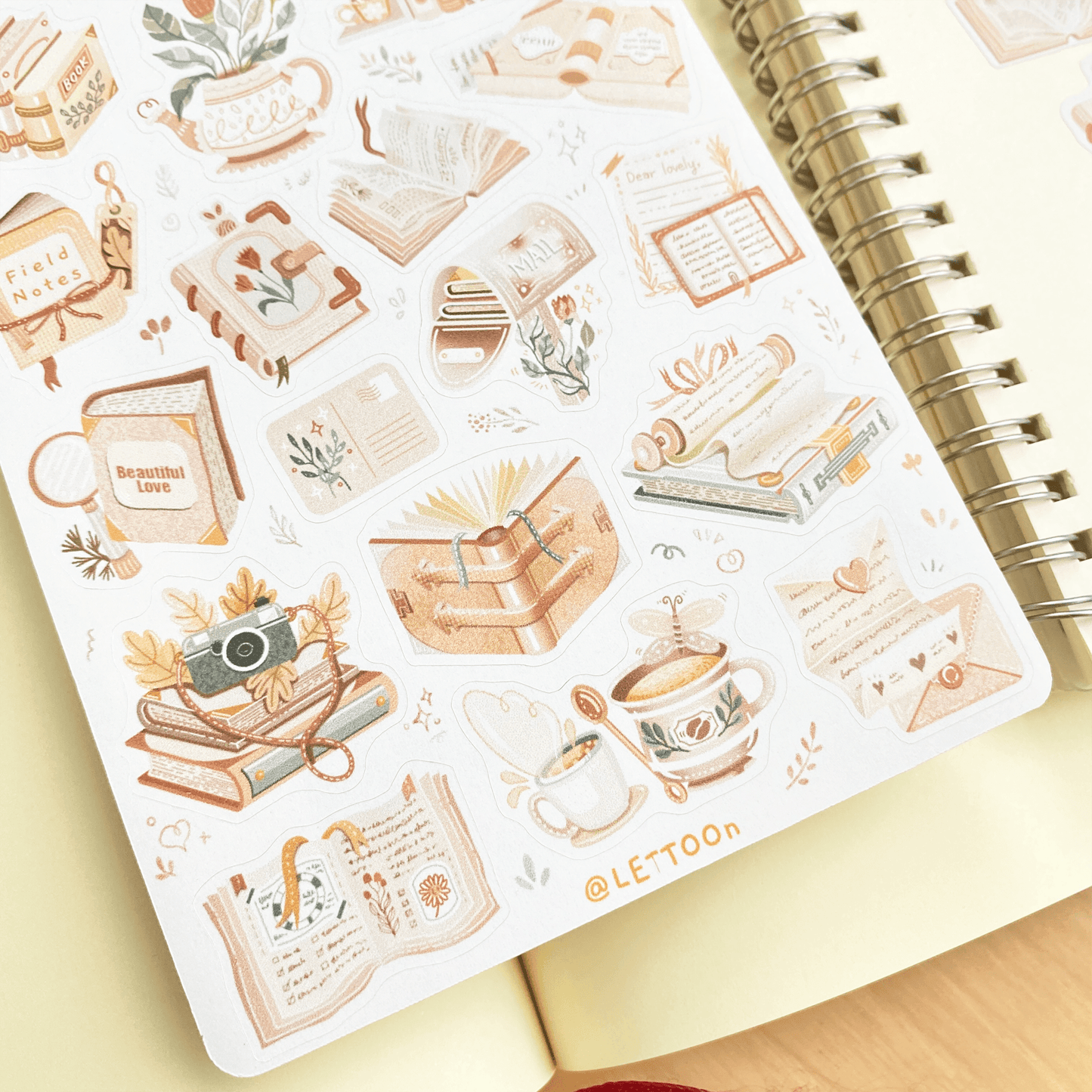 LETTOOn - Stickervel - Leestijd - The Dreamer's Bookshop.
