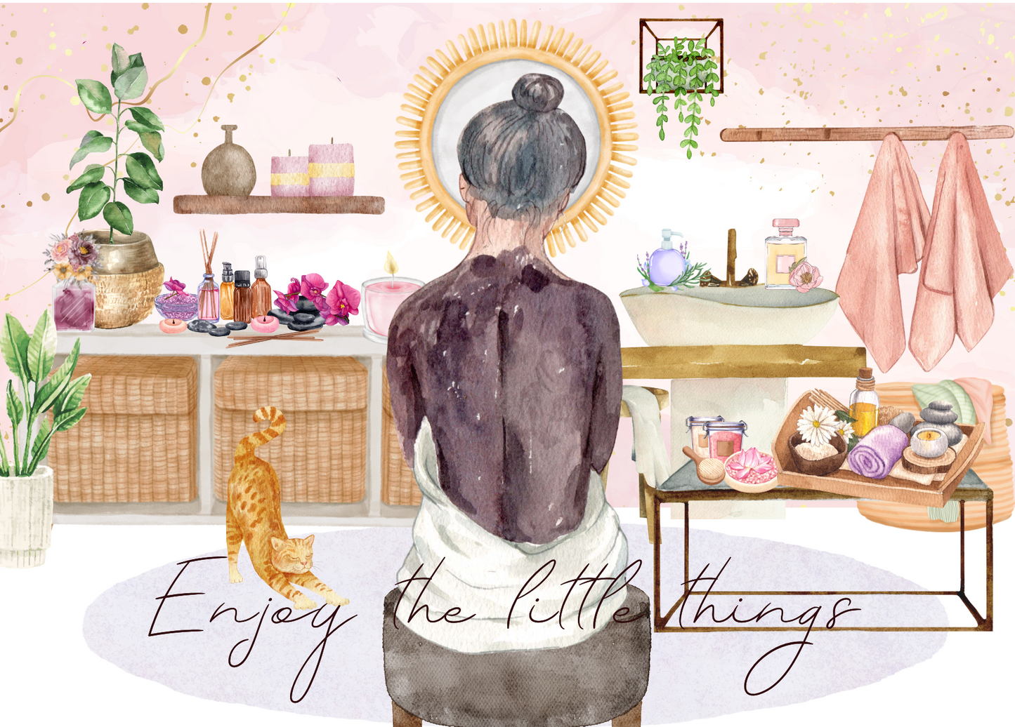 The Dreamer's Bookshop "Spa Day" Enjoy Little Things Card - The Dreamer's Bookshop.