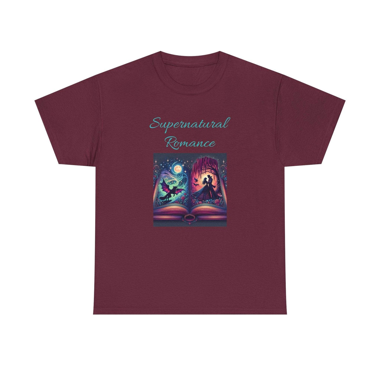 Fiction - Graphic Tee - Unisex Heavy Cotton T-Shirt - Supernatural Romance - The Dreamer's Bookshop.