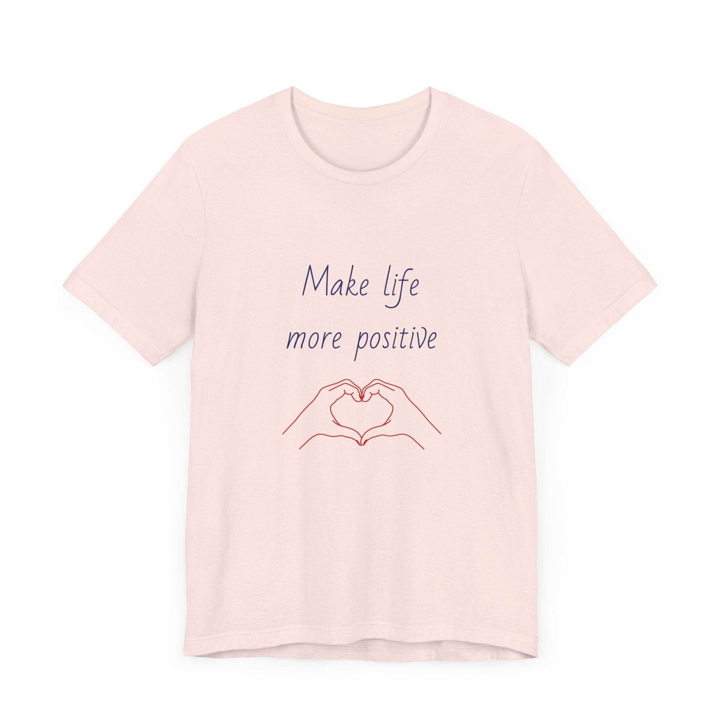 Positive Vibes Unisex Short Sleeve Tee - Make Life More Positive - The Dreamer's Bookshop.