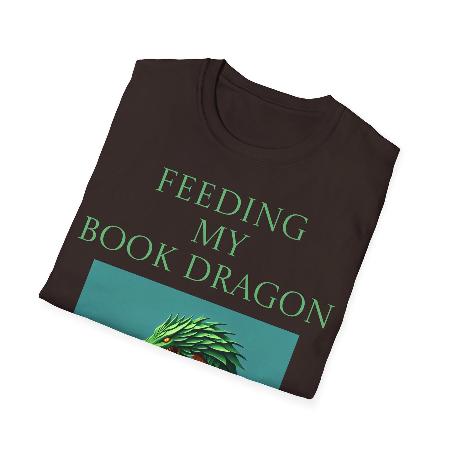 Unisex -Inspired T-Shirt - "Book Dragon" - Perfect for Book Lovers - The Dreamer's Bookshop.