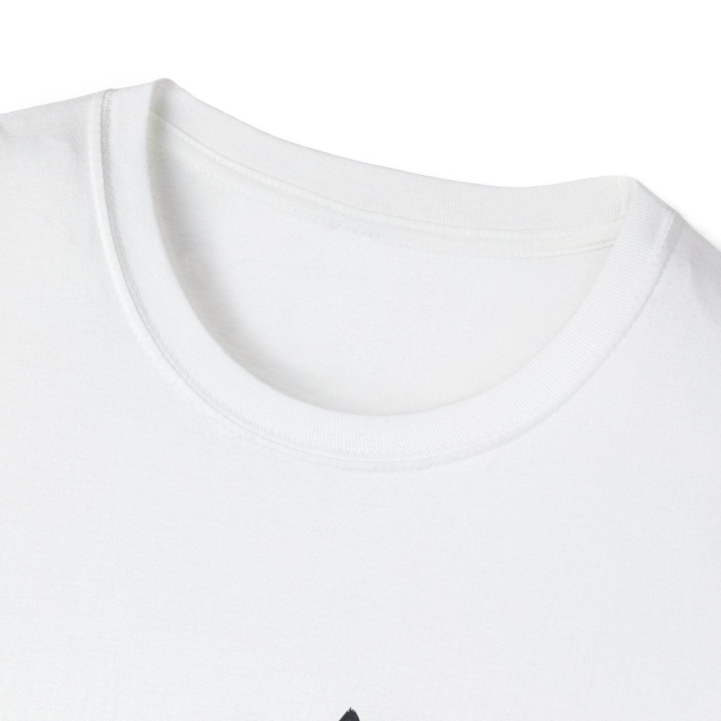 Unisex Softstyle T-Shirt - Vintage Cat Book Stack Booklover - The Dreamer's Bookshop.