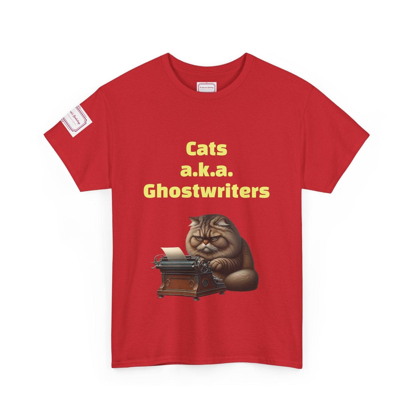 Cats Ghostwriters - Unisex Heavy Cotton Tee - Perfect for Book Lovers - The Dreamer's Bookshop.