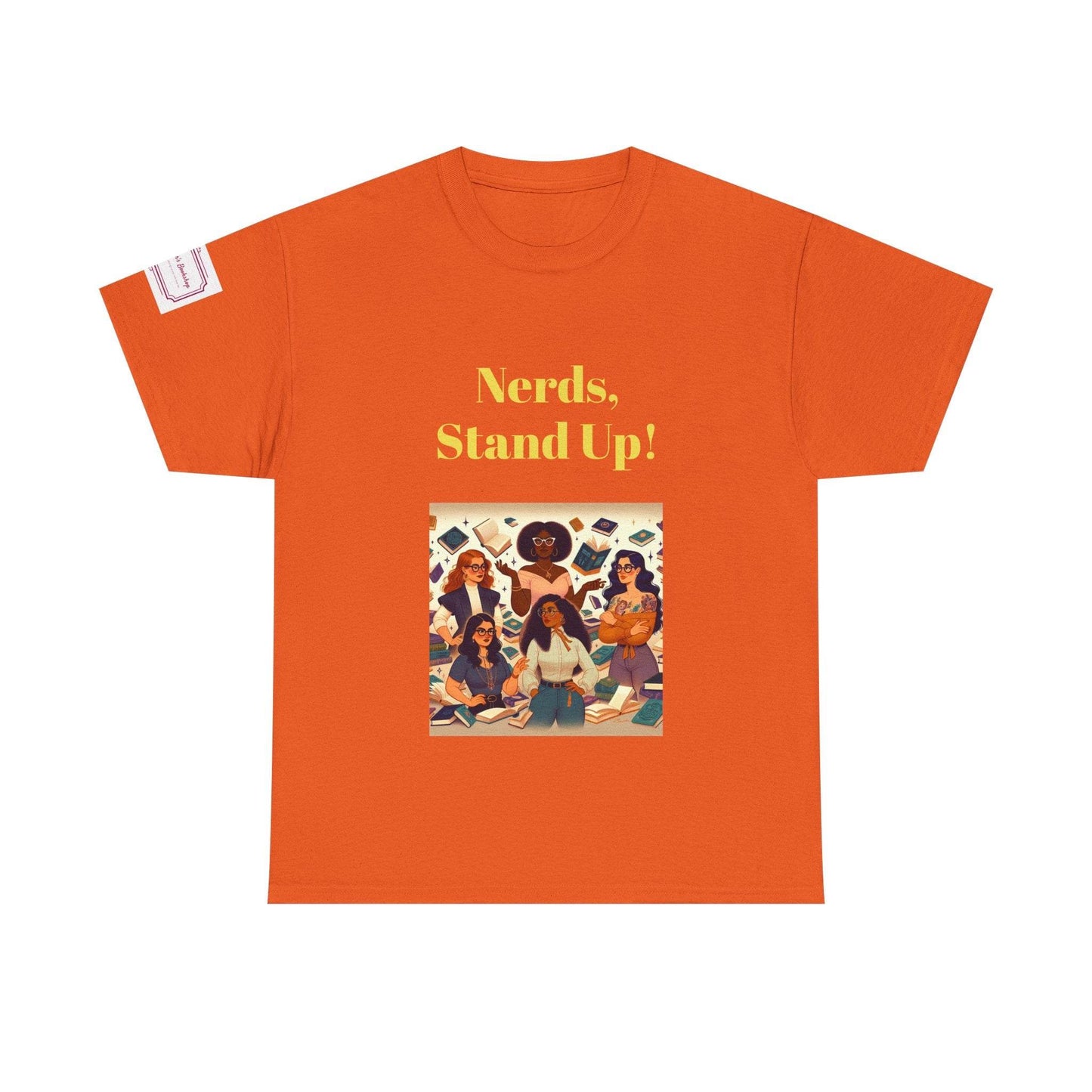 Nerds Stand Up - Unisex Heavy Cotton Tee - Book Lovers - The Dreamer's Bookshop.