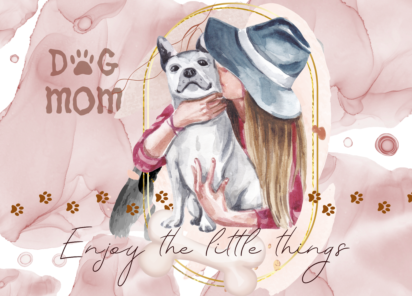 The Dreamer's Bookshop "Dog Mom" Enjoy Little Things Card - The Dreamer's Bookshop.