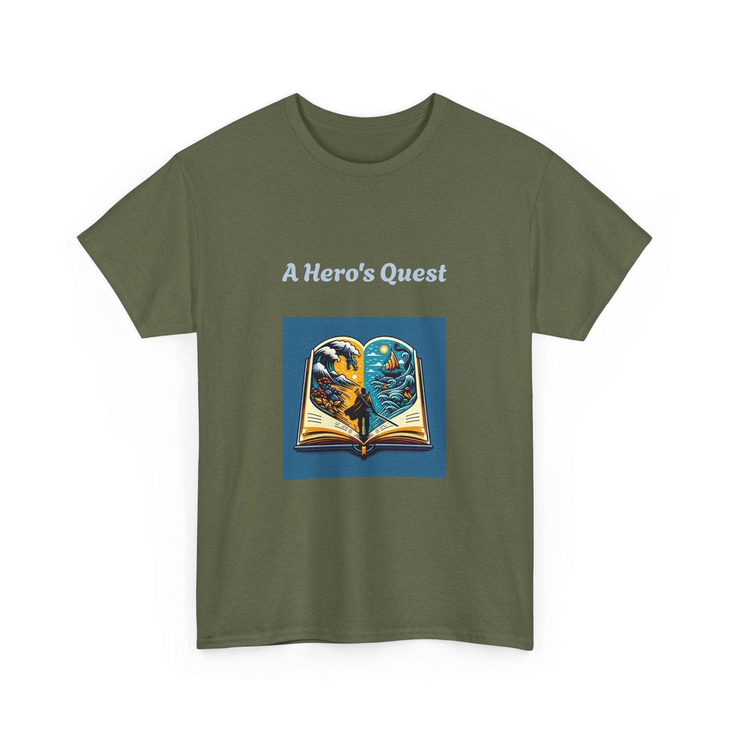 Adventure - Graphic Tee - Unisex Heavy Cotton T-Shirt - Hero's Quest - The Dreamer's Bookshop.