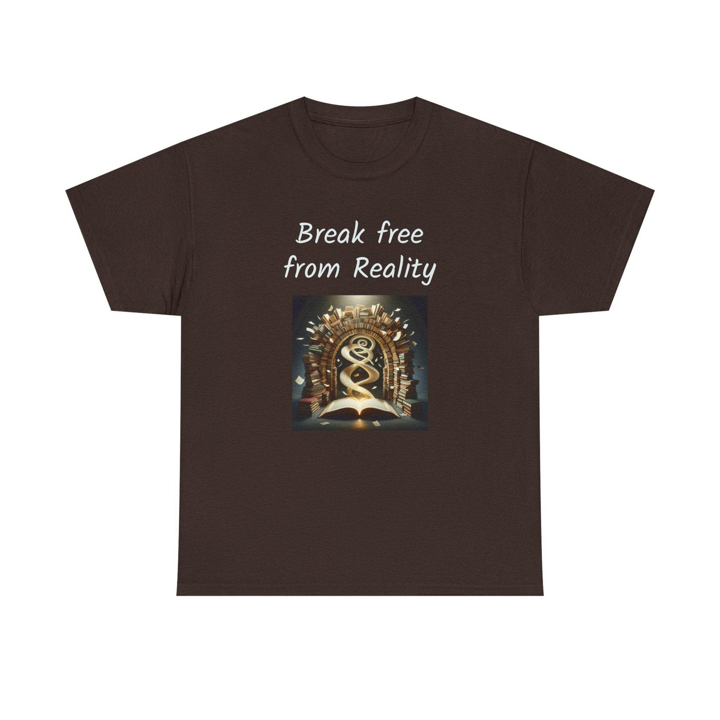 Break Free - Graphic Tee - Unisex Heavy Cotton T-Shirt - Book Lovers - The Dreamer's Bookshop.