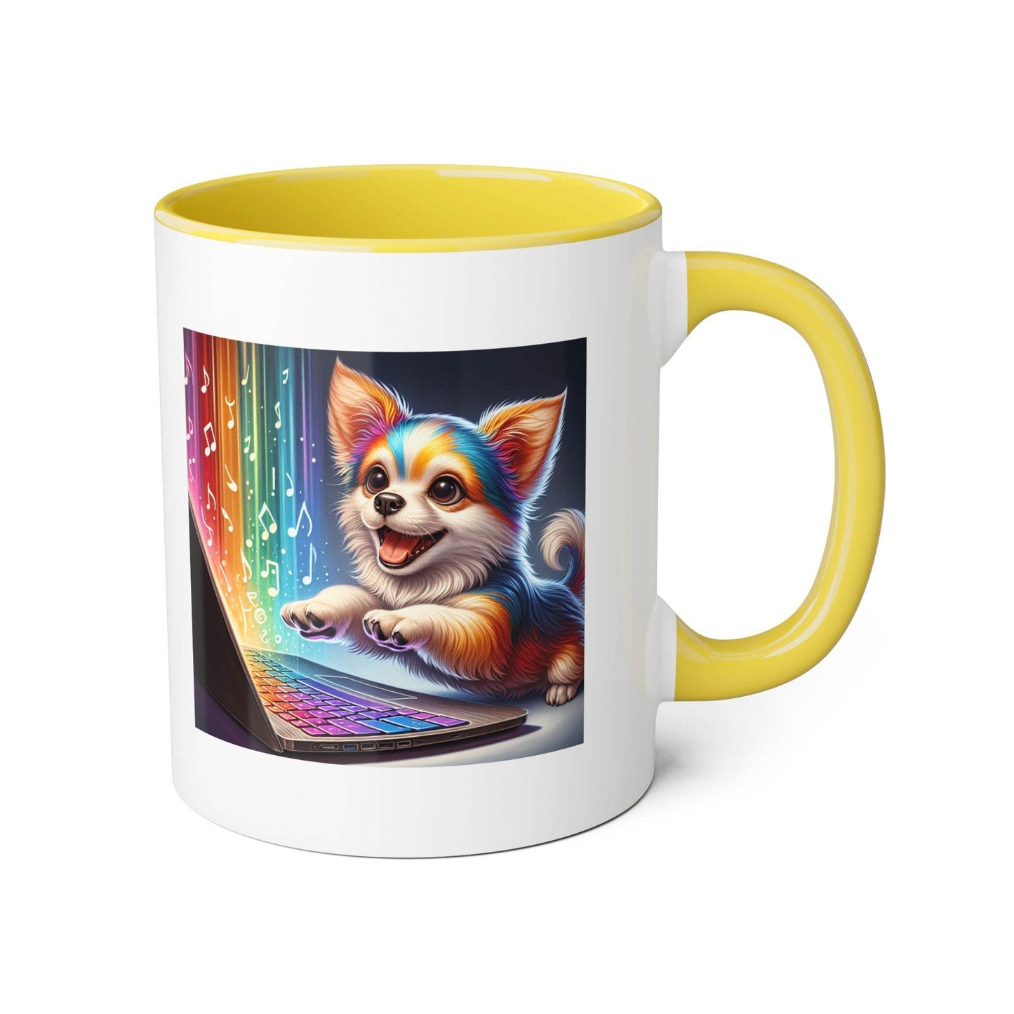 Funny Dog Writer Accent Mug - 11oz Coffee Cup for Book Lovers - The Dreamer's Bookshop.