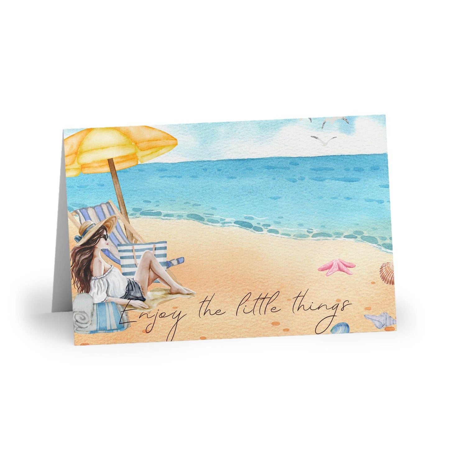 The Dreamer's Bookshop "At the Beach" Enjoy the Little Things Card - The Dreamer's Bookshop.