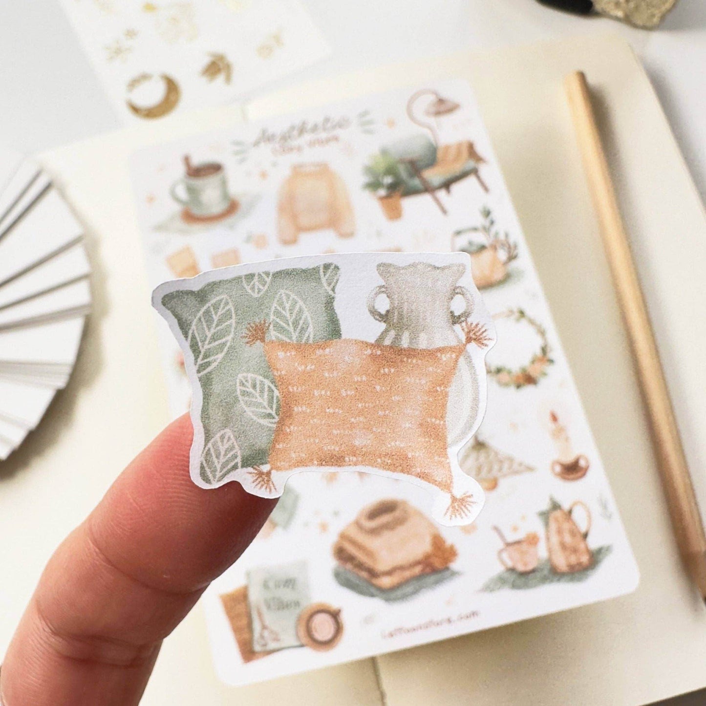 LETTOOn - Stickervel - Aesthetic Cosy Vibes - The Dreamer's Bookshop.